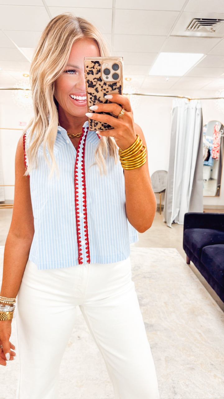 The Scarlett Stripe Top