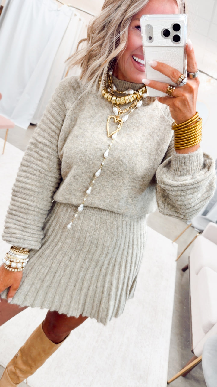 The Bradleigh Sweater Top & Skirt Set