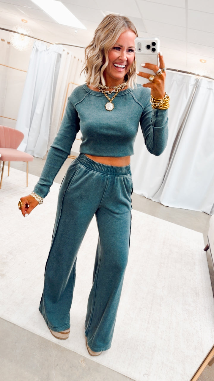 The Arabella Two Piece Set-Deep Jungle