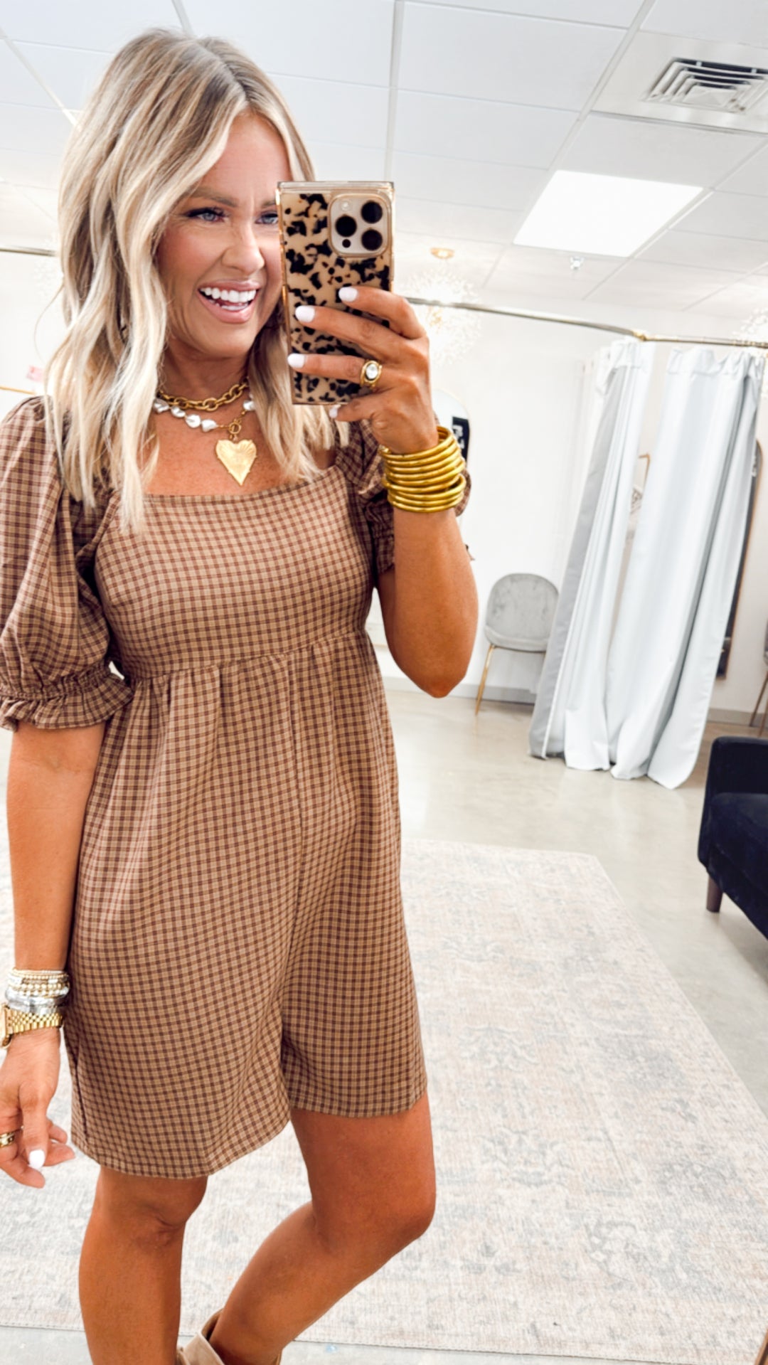 Emerson Check Romper