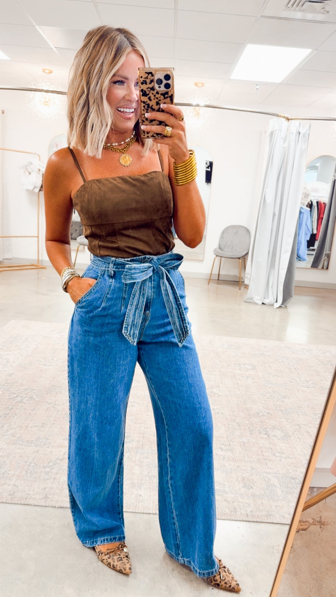 Aurelia Cami Top-Dark Oak