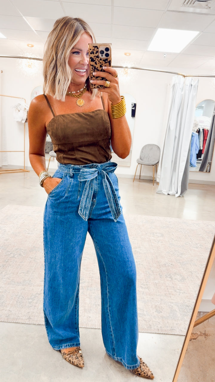 Aurelia Cami Top-Dark Oak