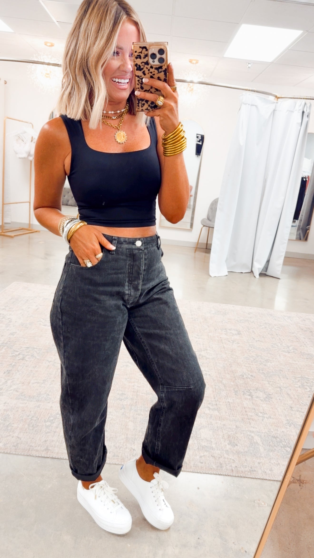 Gajessグリッタータンクトップ Basic rib tank | Gajess