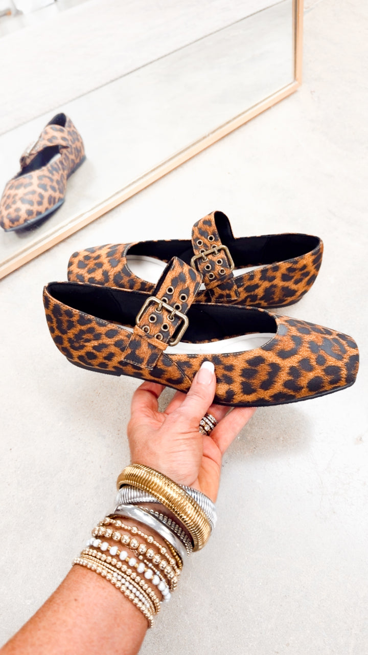 Soho Ballet Flat-Leopard