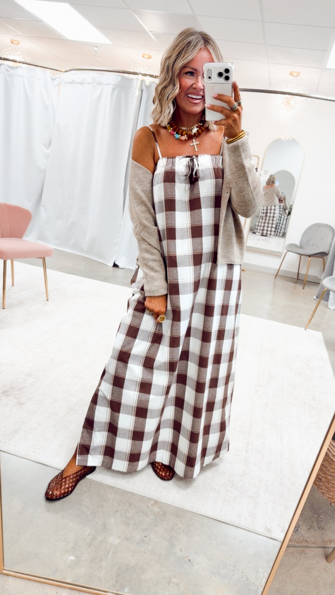 The Chic Prep Cardigan-Mocha