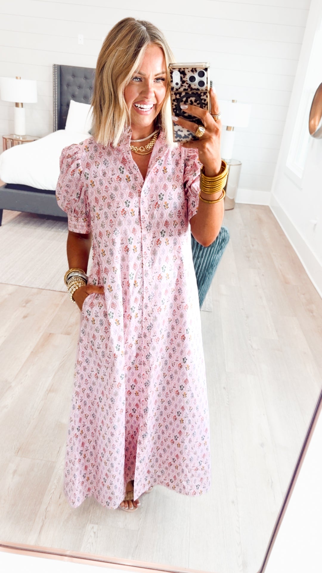 The Camellia Floral Midi Dress