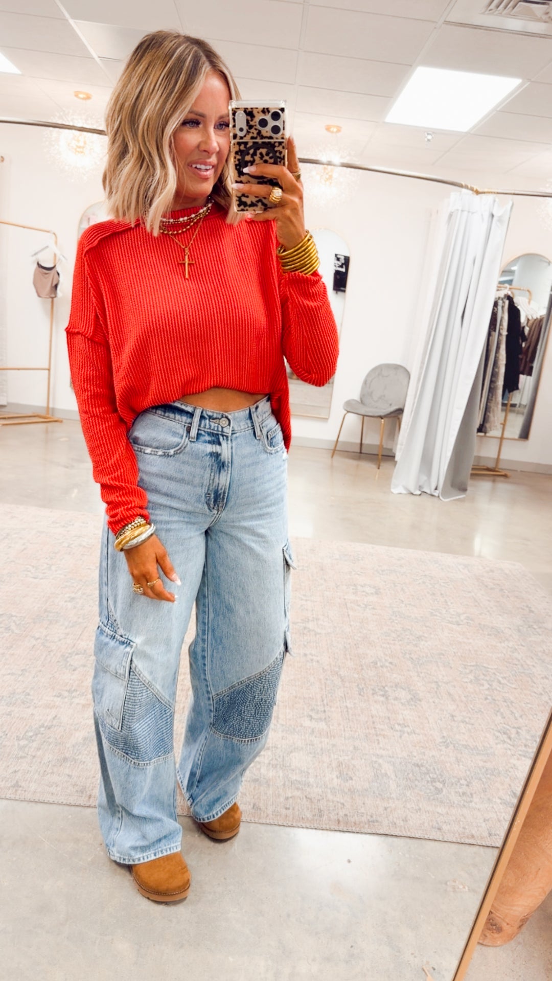 The Haisley Ribbed Top-Ruby