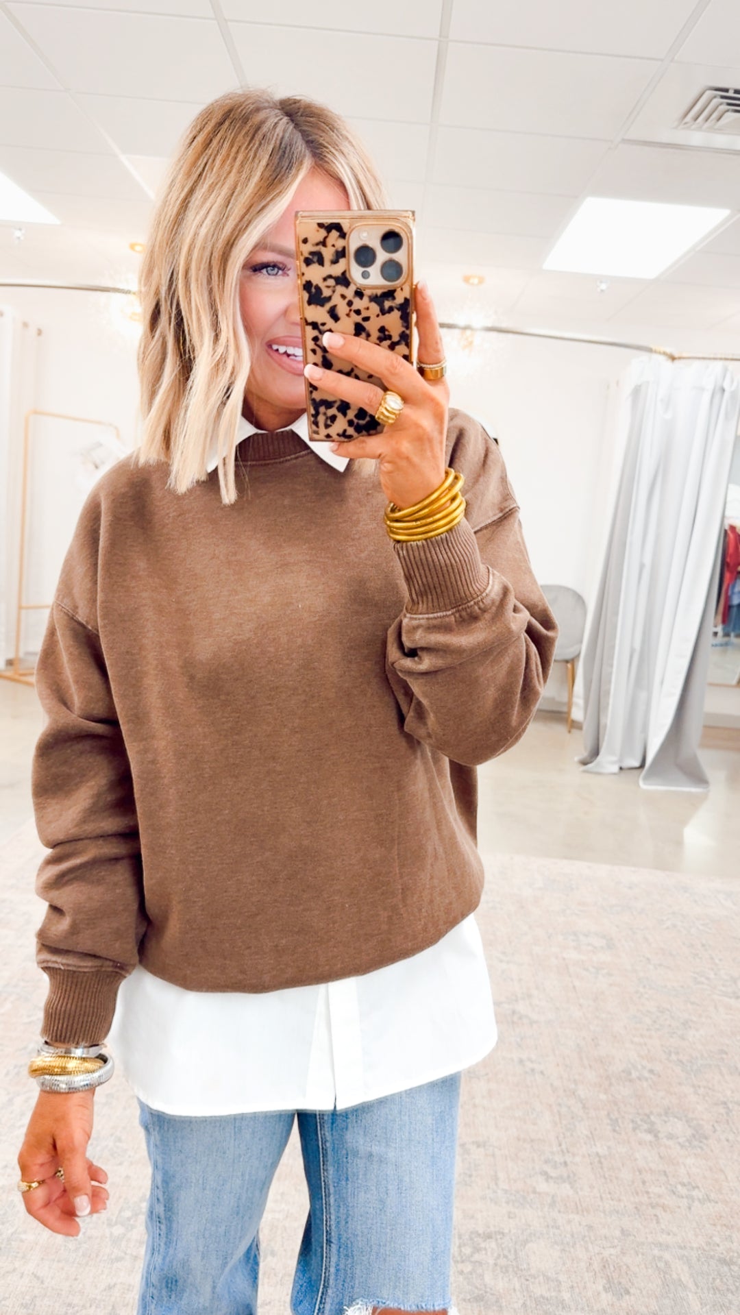 Mocha Rustic Ease Sweatshirt