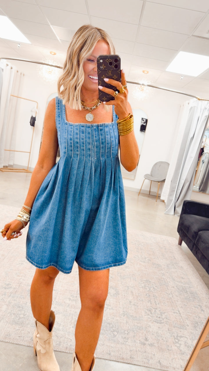 The Oakley Pintuck Romper