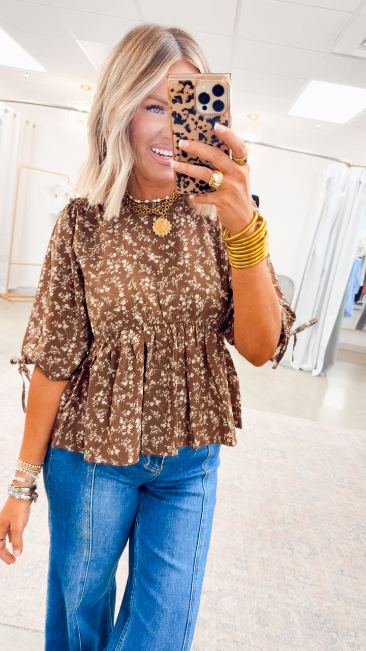 Sweet Impression Peplum Top