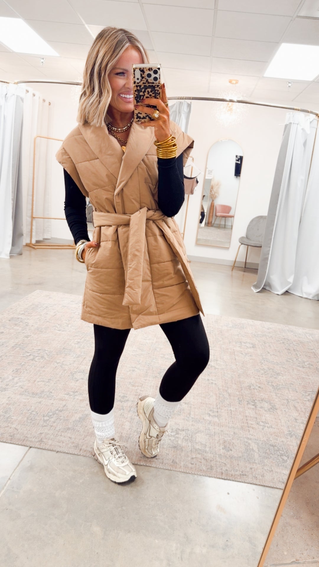 The Vivienne Shawl Vest-Taupe