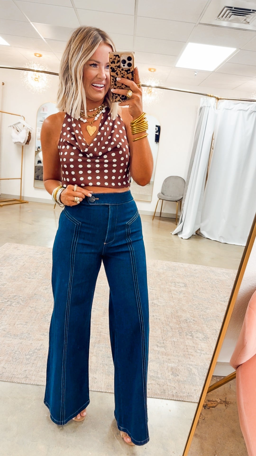 Katherine High Waisted Wide Leg Jean