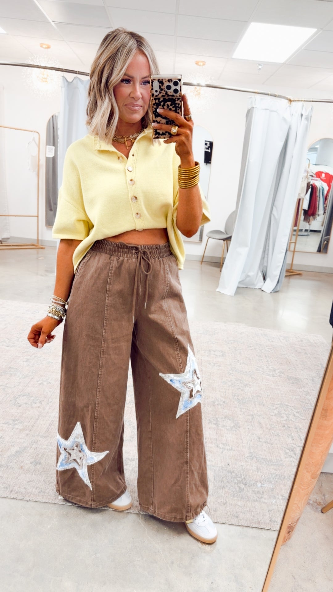 The Windsor Button Up Top-Lemon