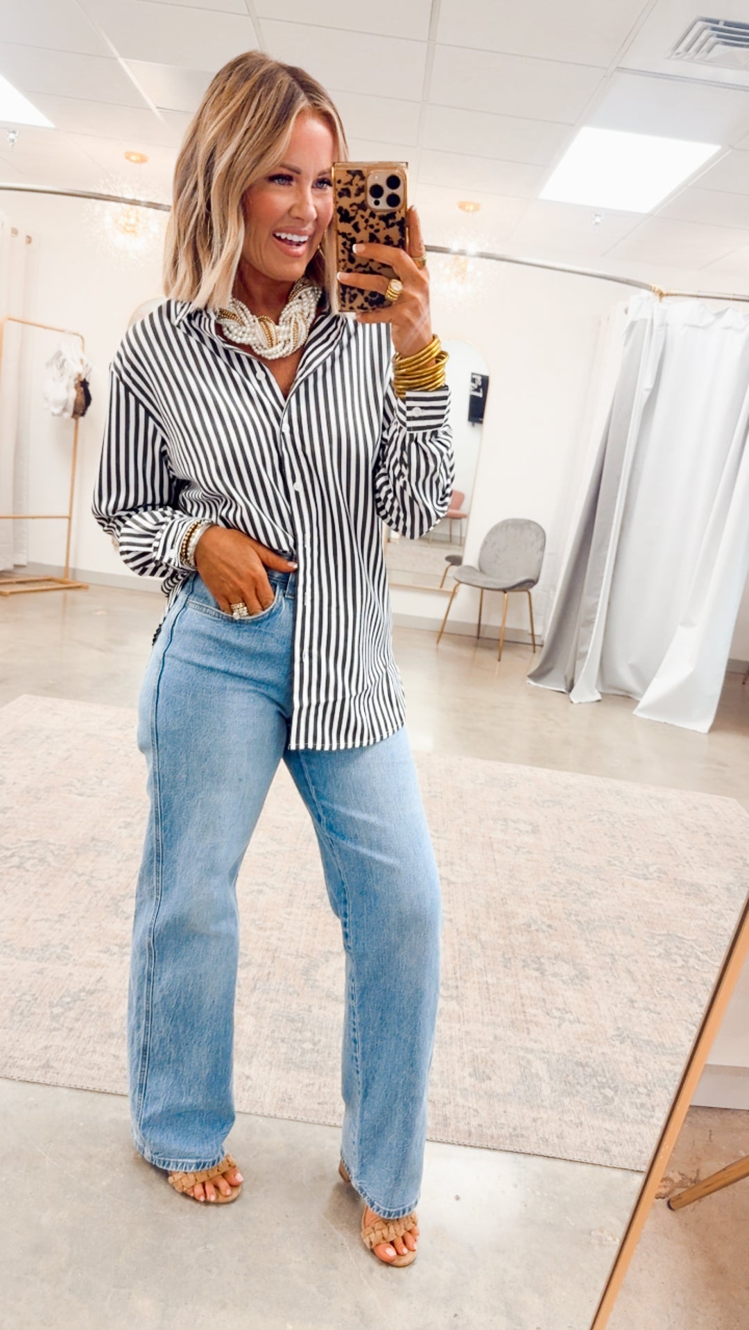 Gabby High Rise Baggy Straight Jean