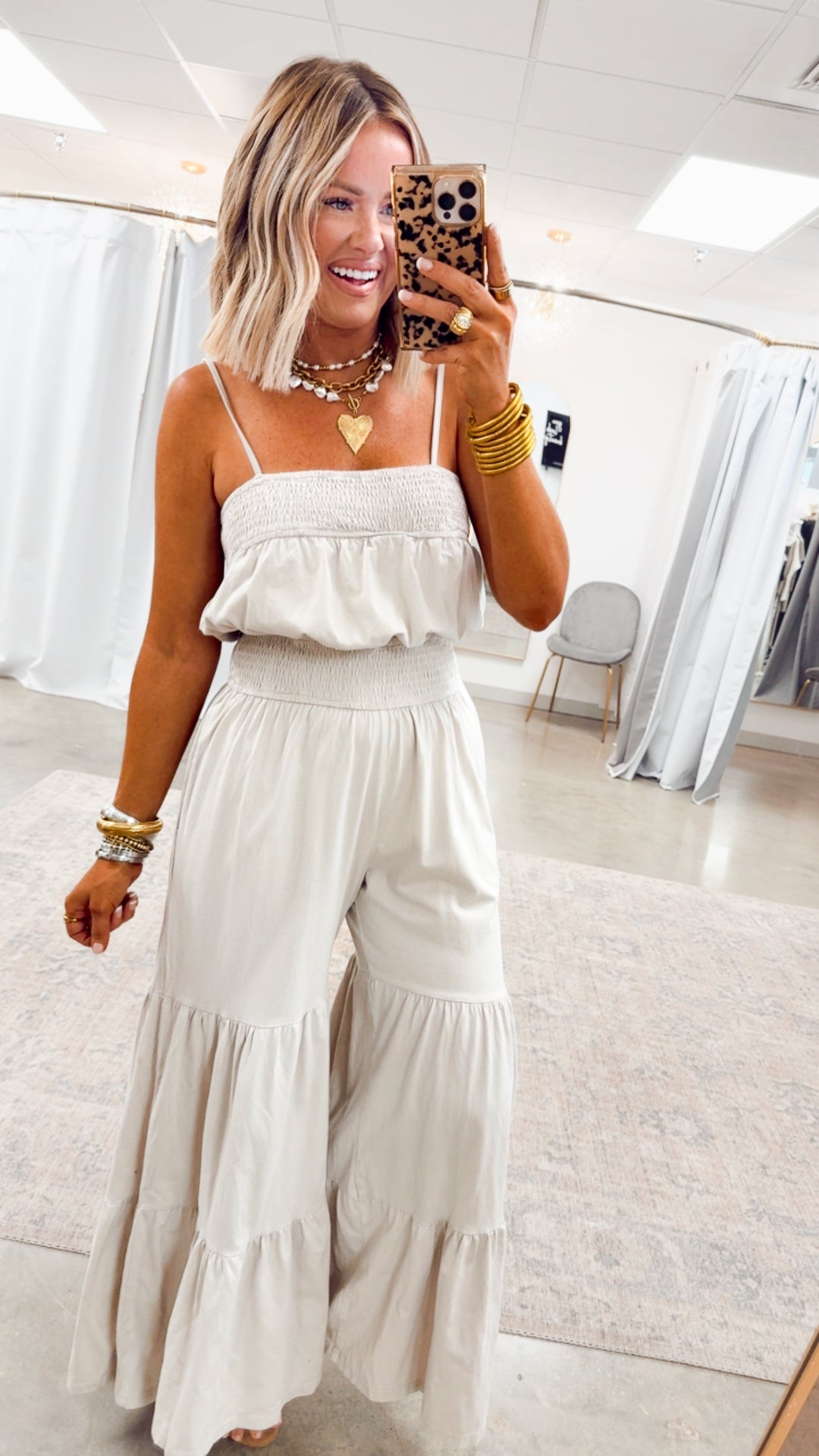 Bali Breeze Jumpsuit-Ivory