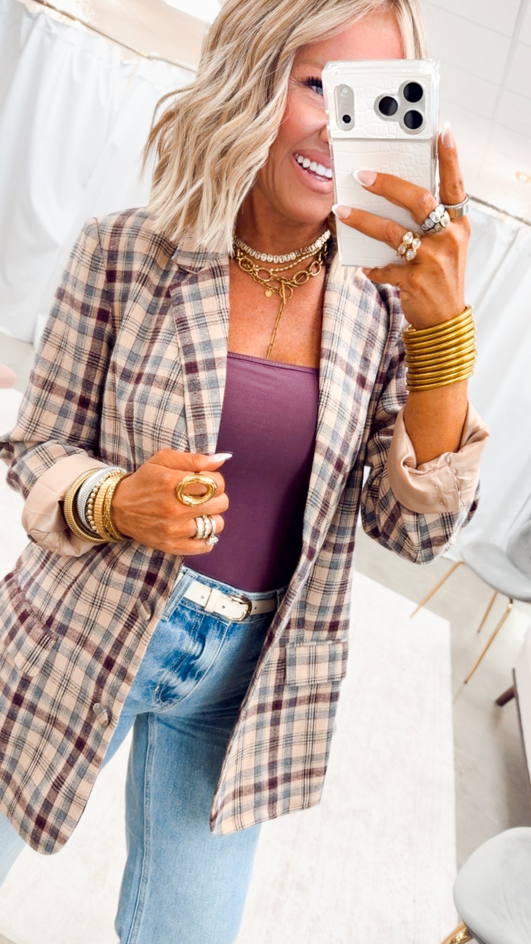 The Ashford Plaid Blazer