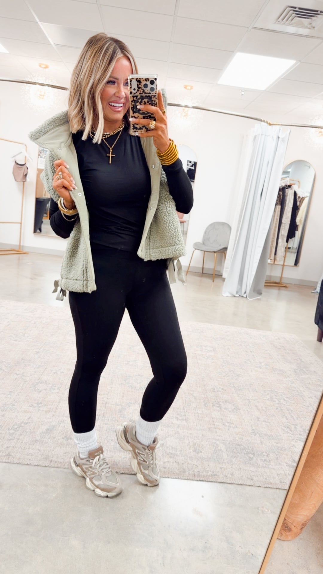 Chalet Sherpa Vest-Olive