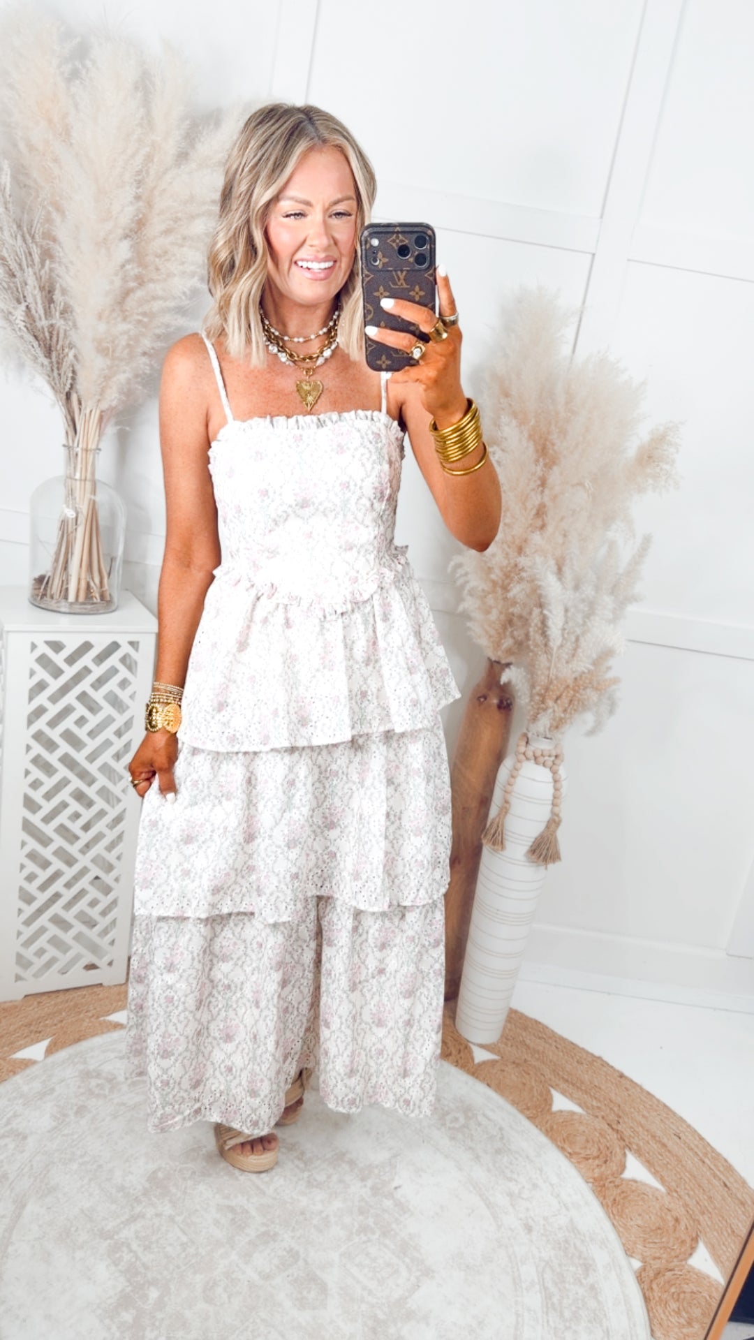 The Blush Meadow Maxi Dress
