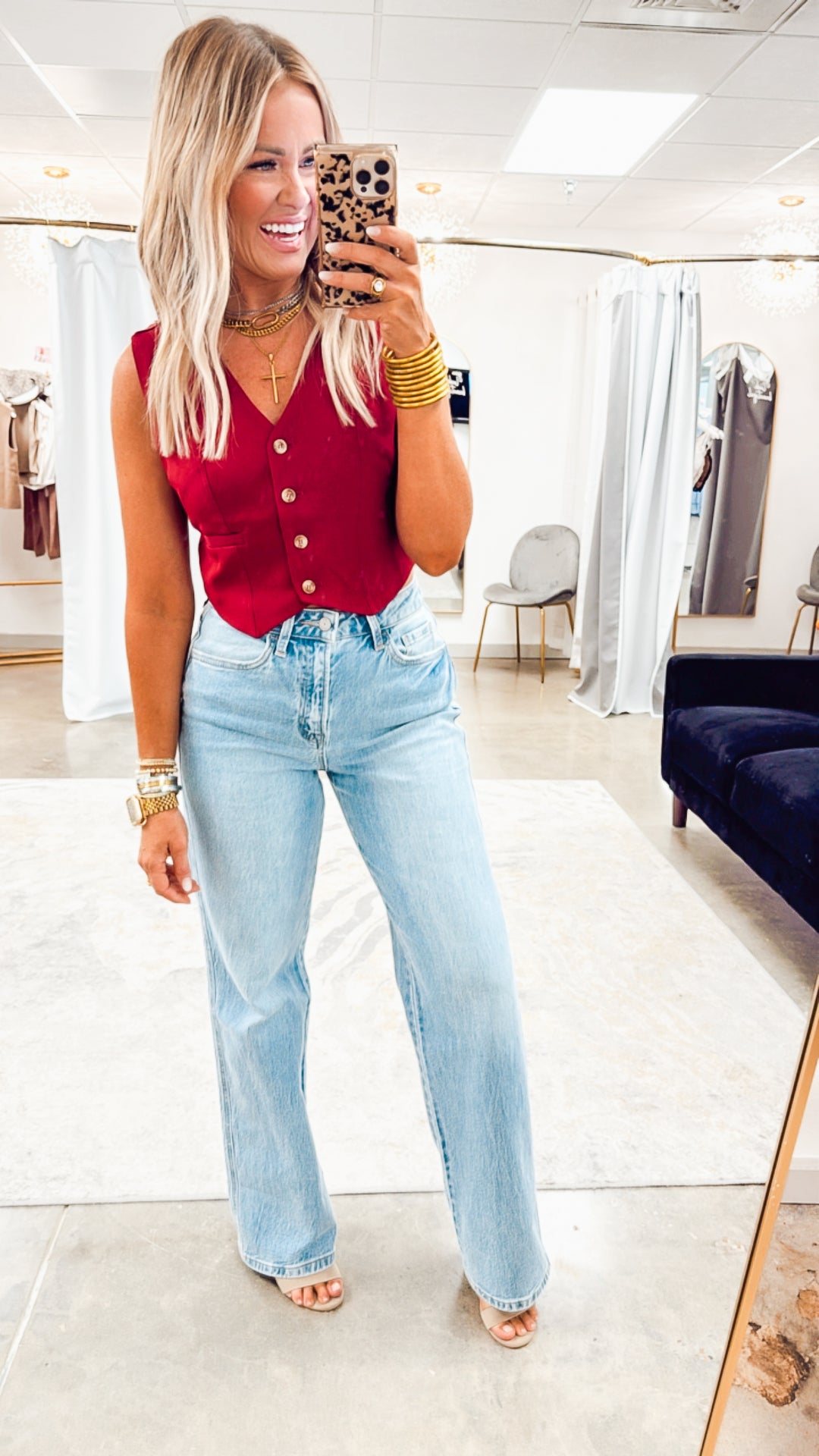 Kickoff Front Button Vest