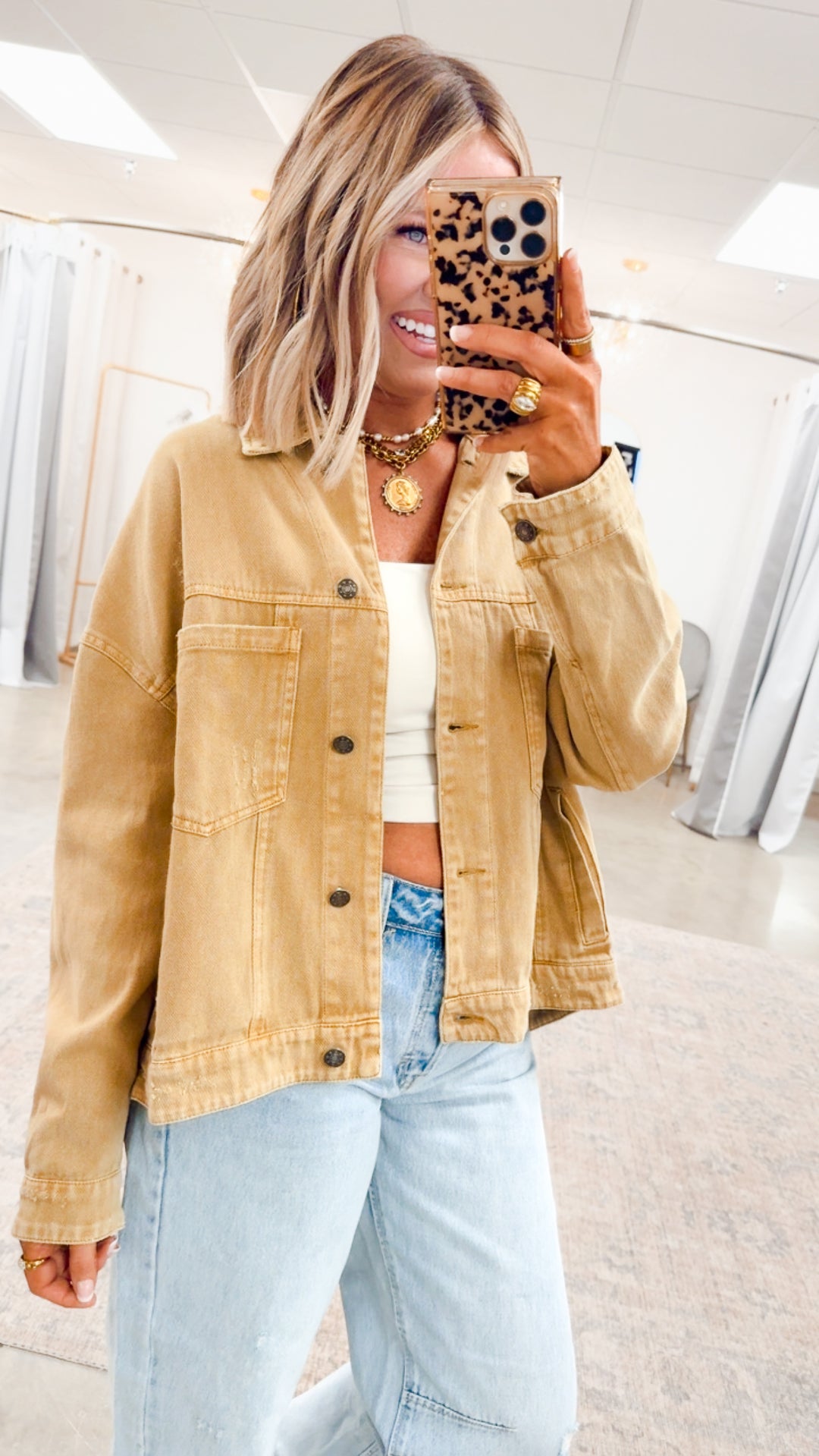 Oak Ridge Denim Jacket-Tea Satin