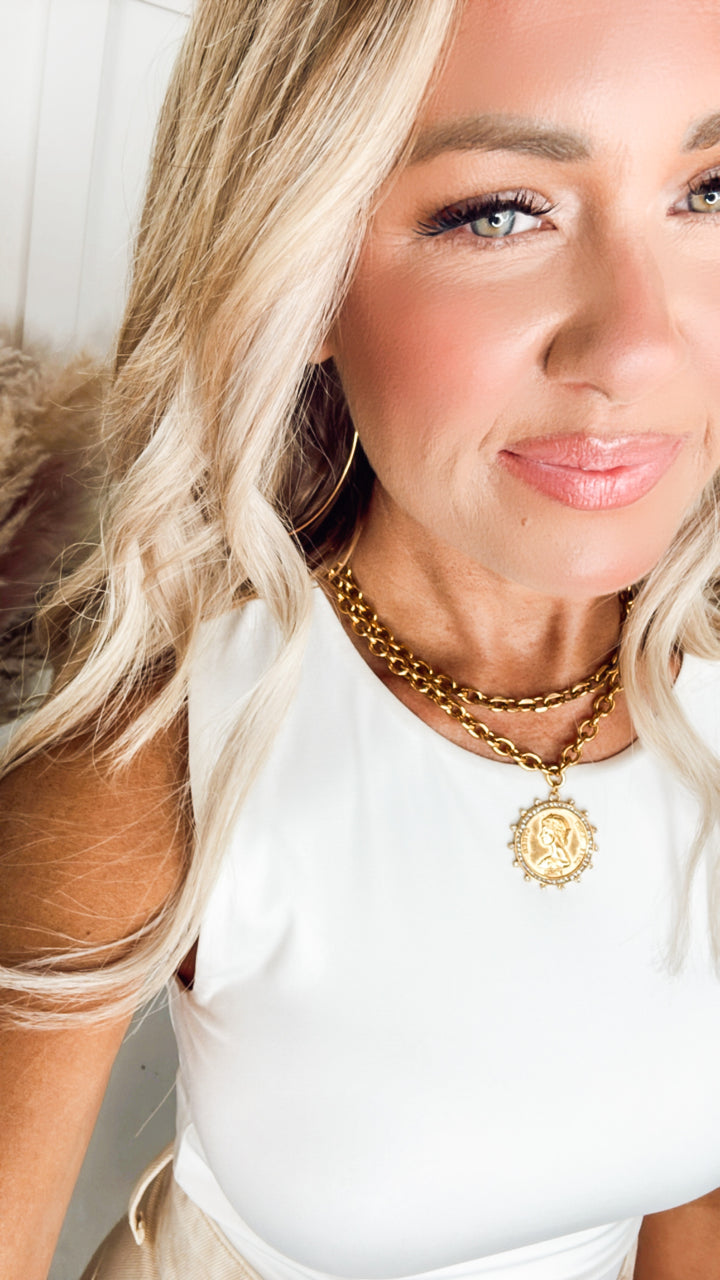 Celeste Small Coin Necklace