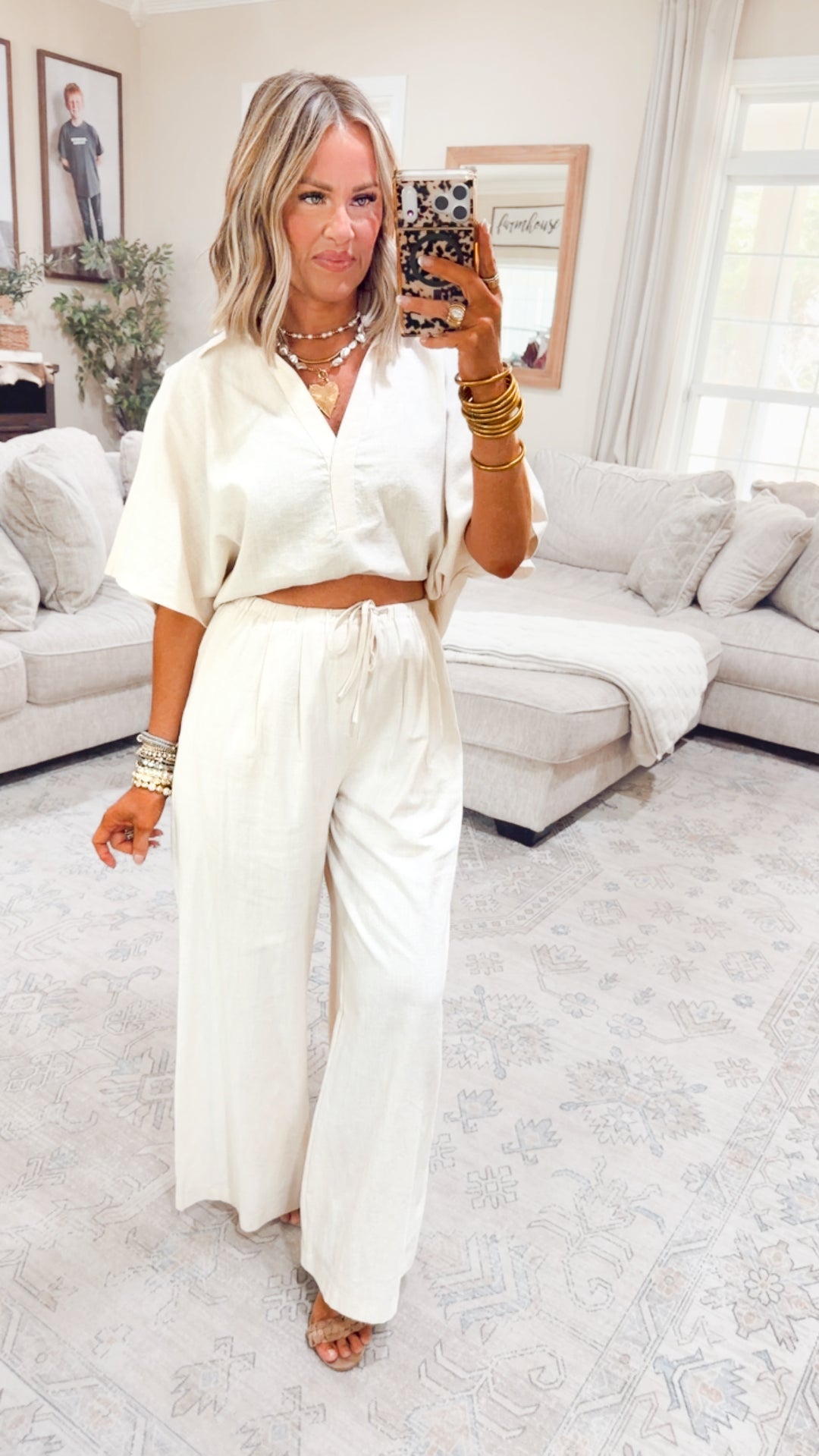 The Lora Popover Set- Linen