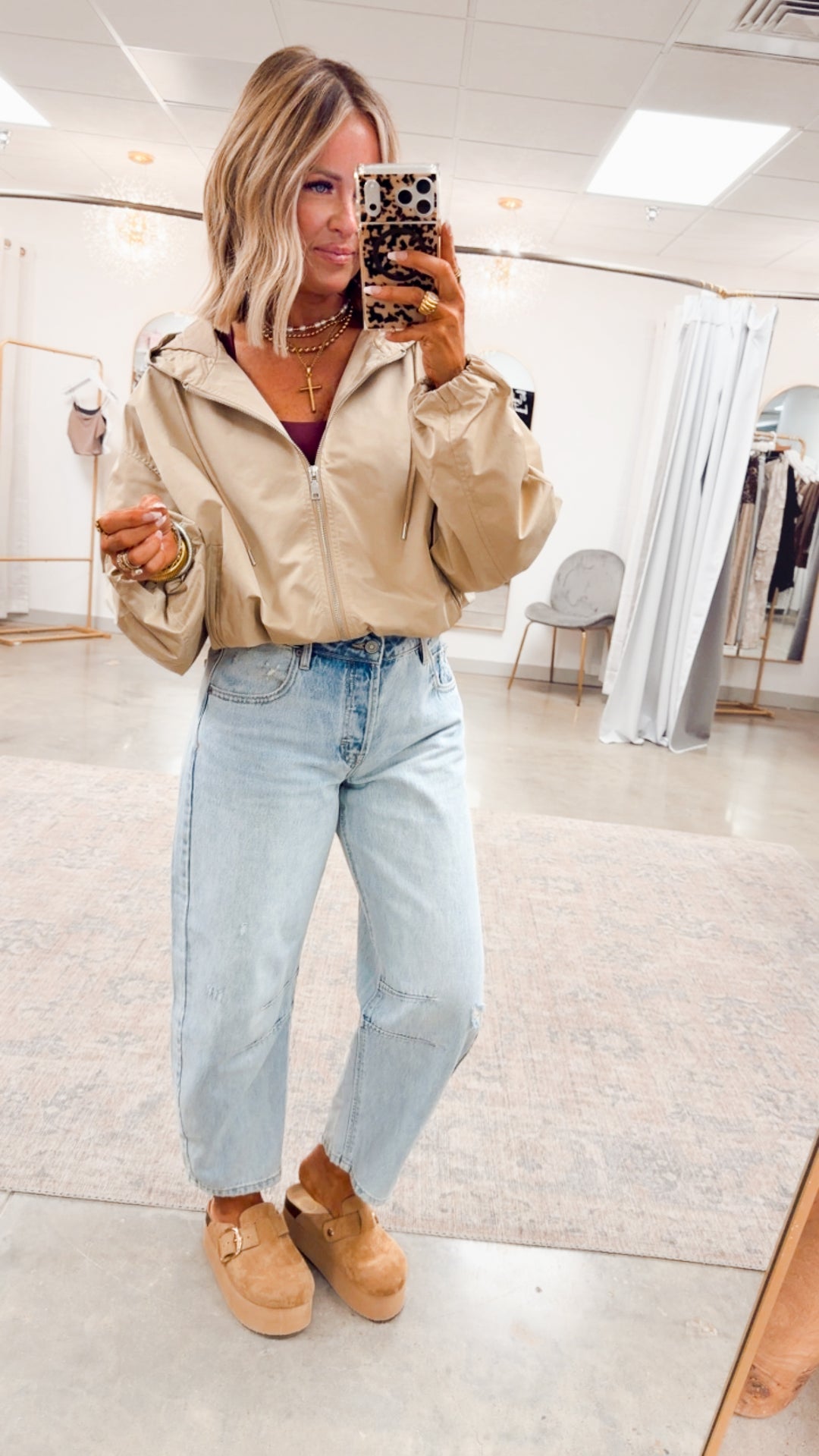 The Ace Hooded Jacket-Taupe