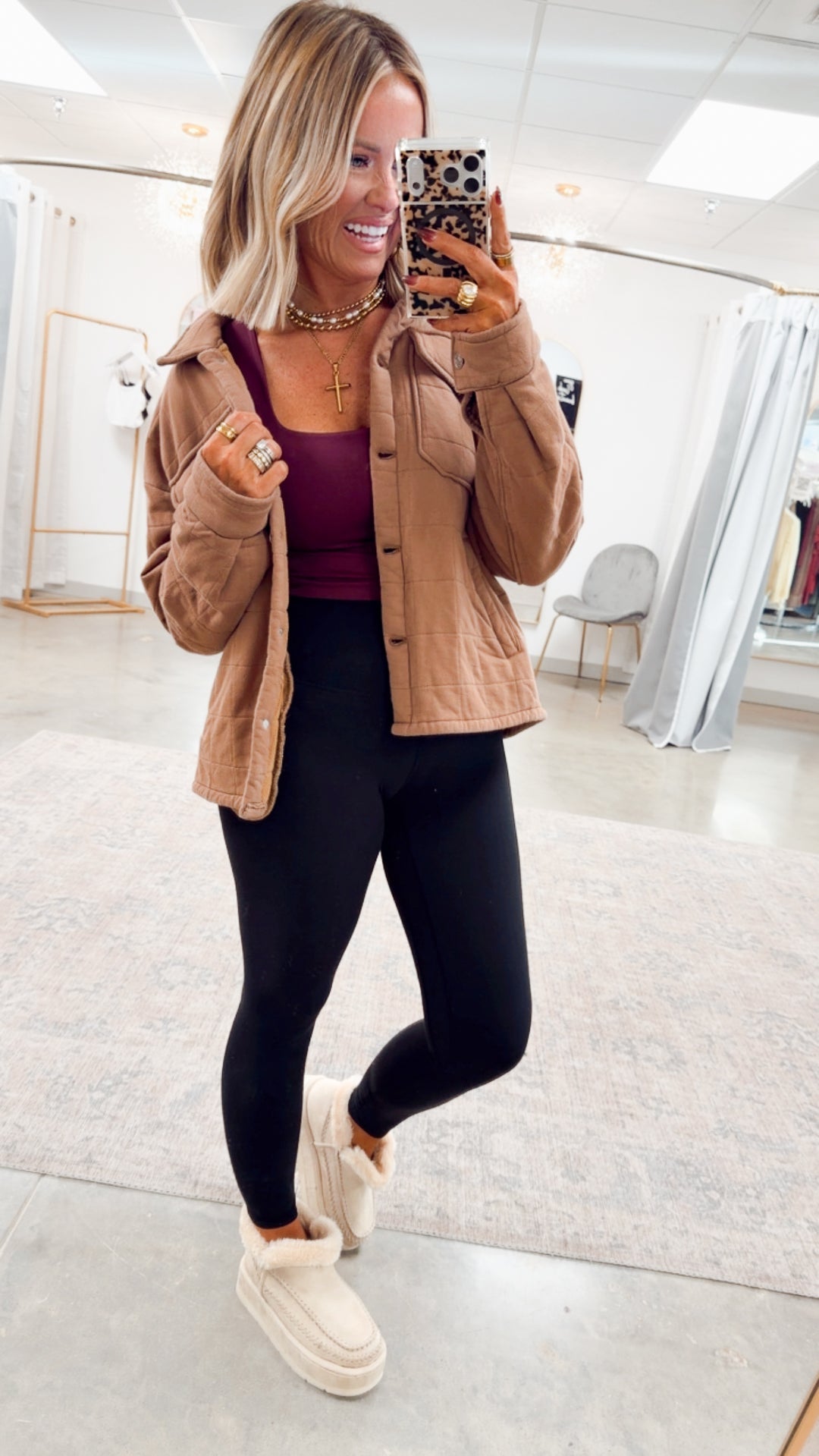 Sedona Quilted Jacket-Mocha