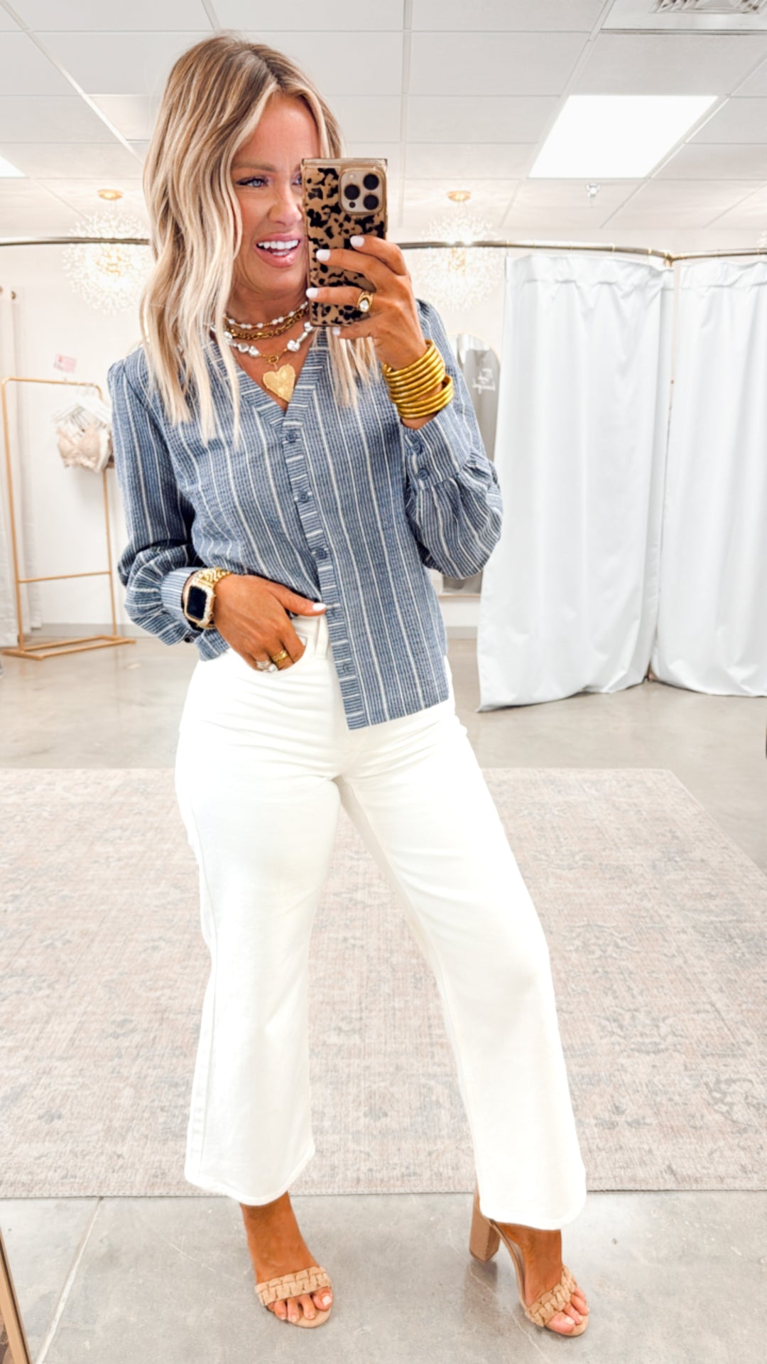 Piper Pinstripe Top