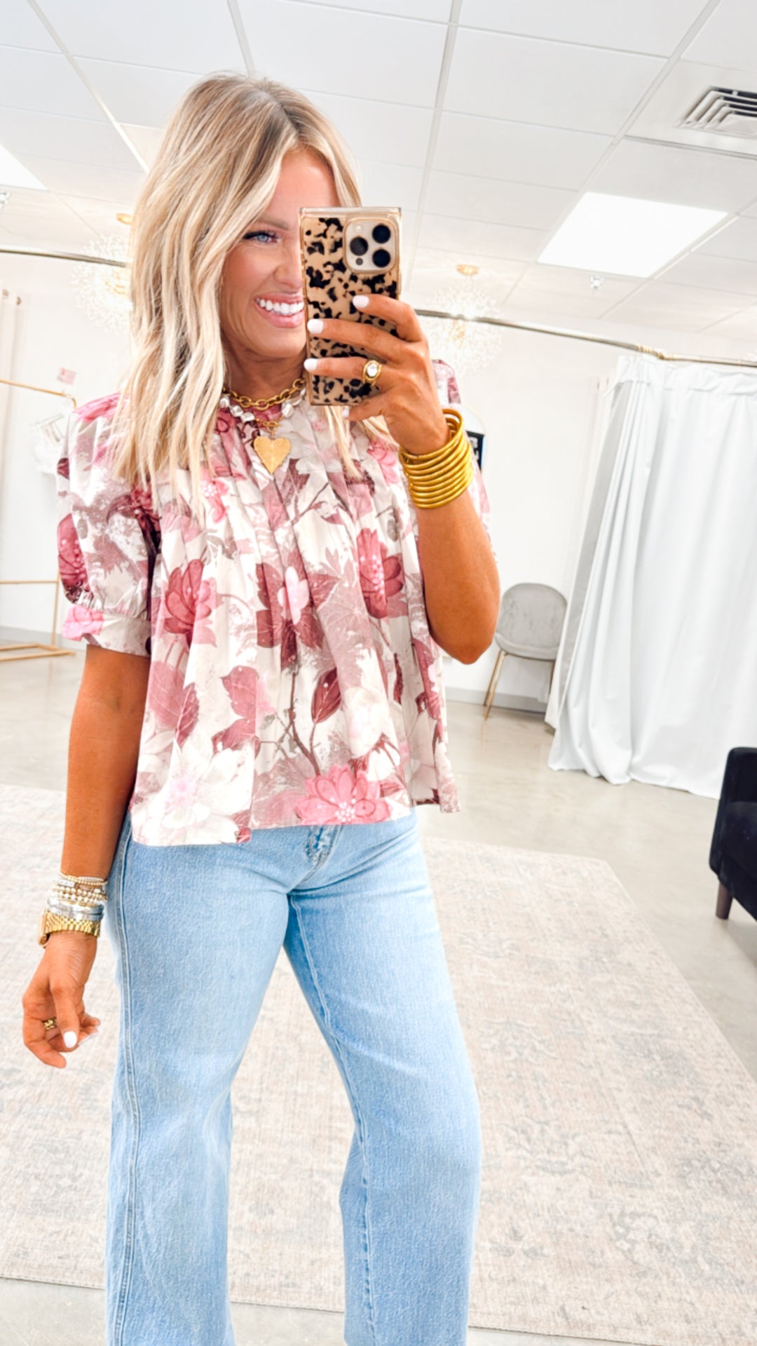 Azale Floral Print Blouse