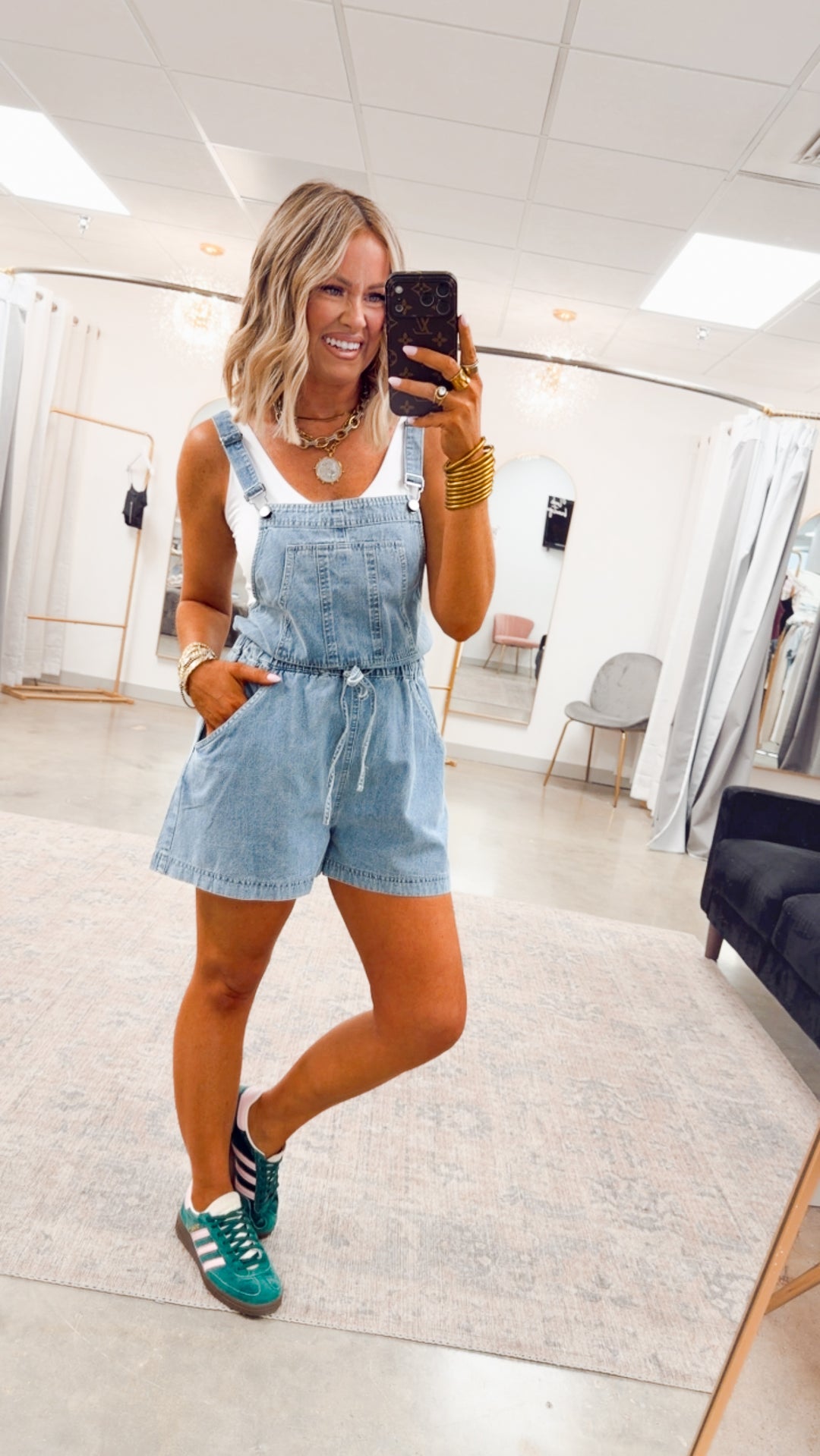 The Downtown Denim Overalls