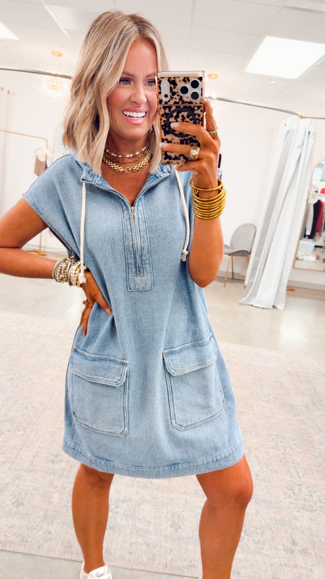 The Coastal Tide Mini Dress