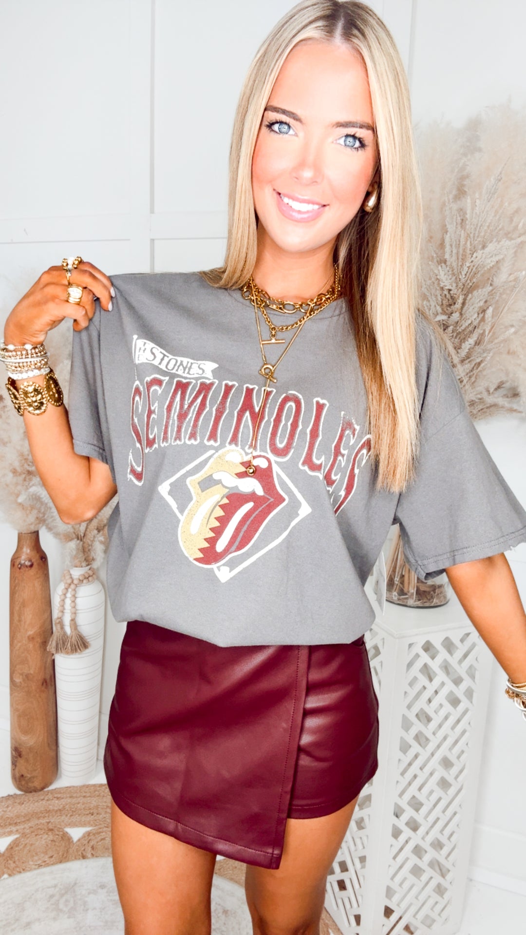 Rolling Stones Florida State Seminoles Tee