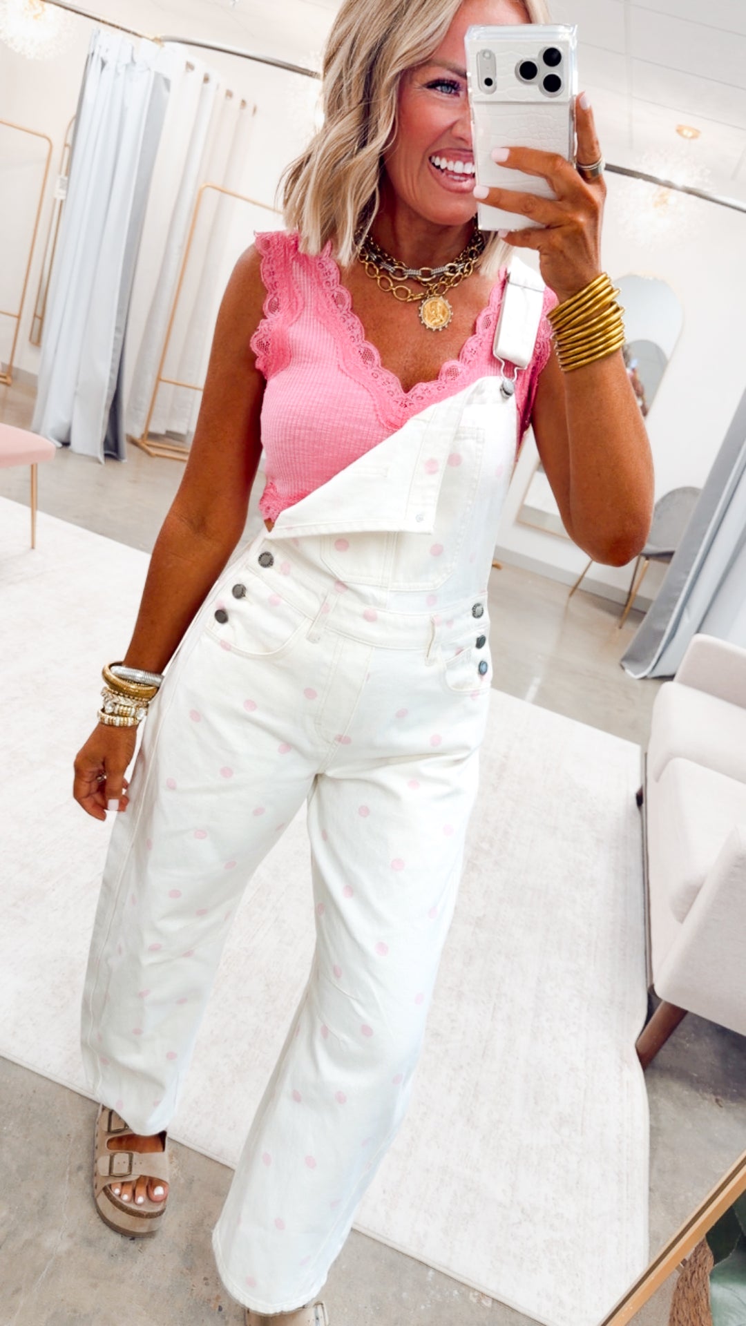 The Pretty in Polka Overalls