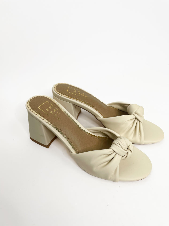Emily Heel Sandal-Bone
