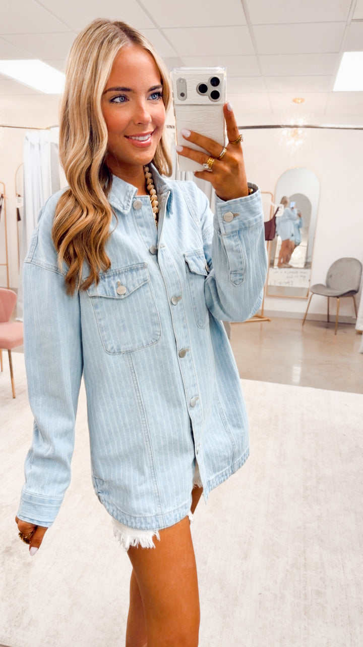 The Lawson Striped Denim Jacket