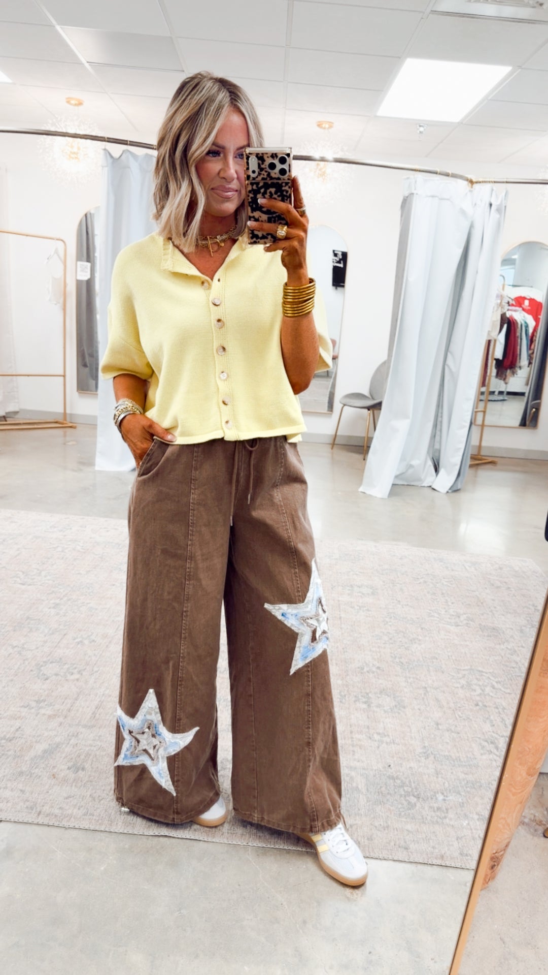 The Windsor Button Up Top-Lemon