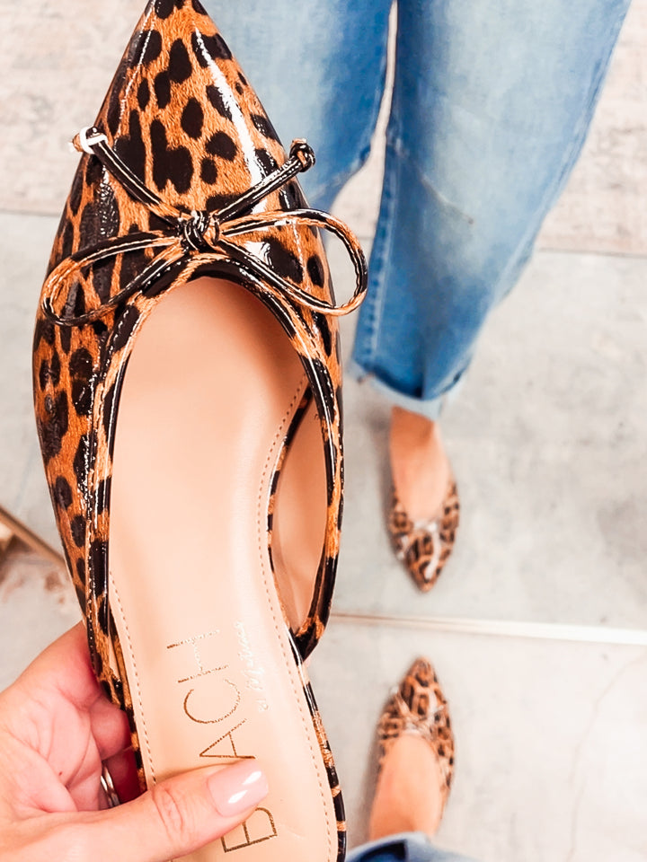 Reggie Flat Mule-Leopard