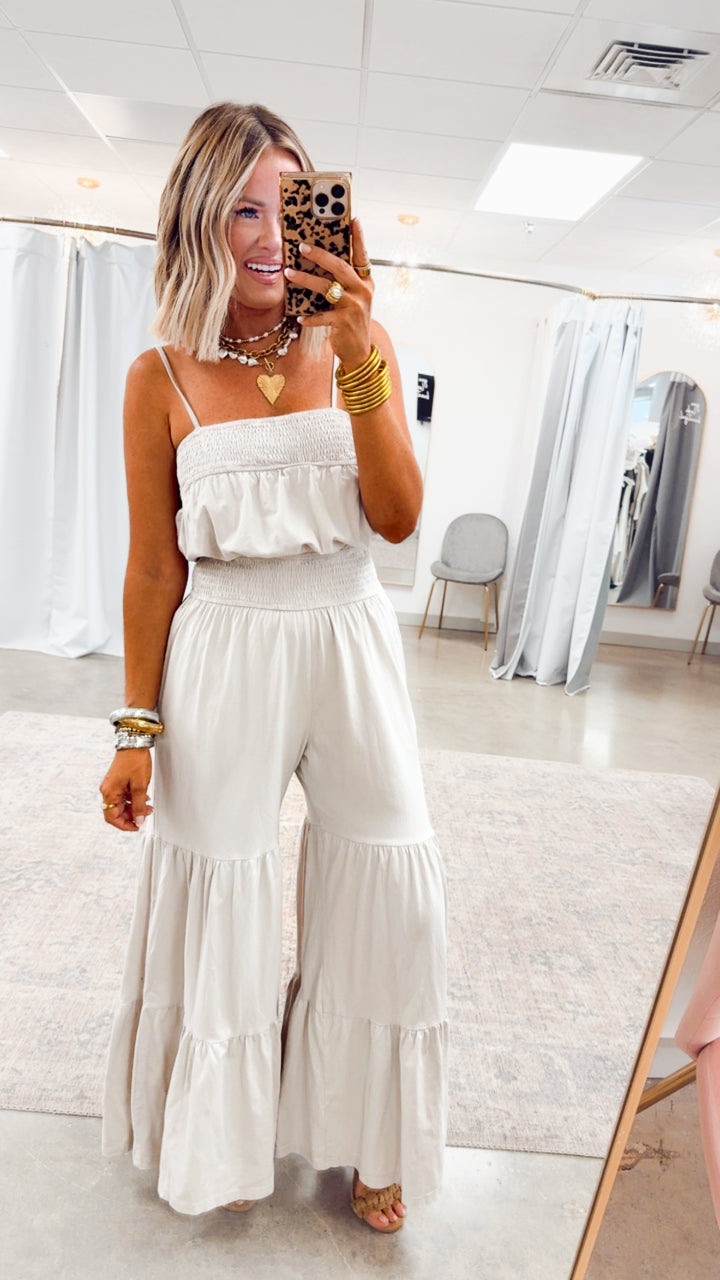 Bali Breeze Jumpsuit-Ivory