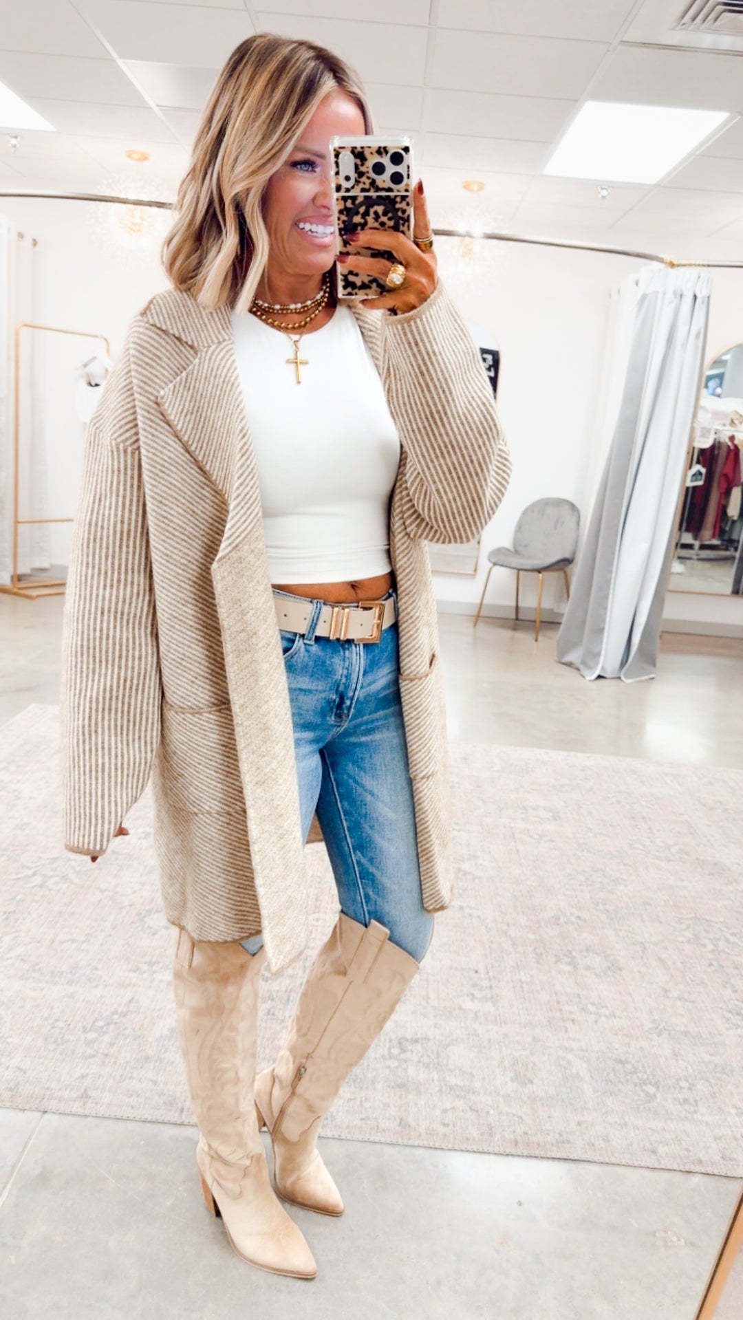 The Sutton Open Front Coat