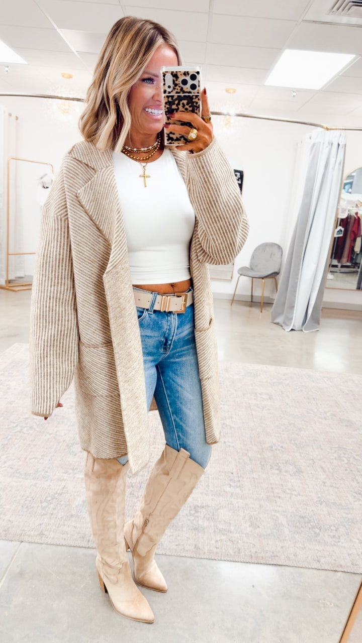 The Sutton Open Front Coat