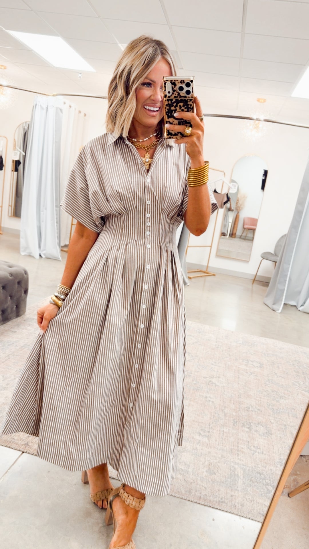 The Palm Coast Stripe Dress