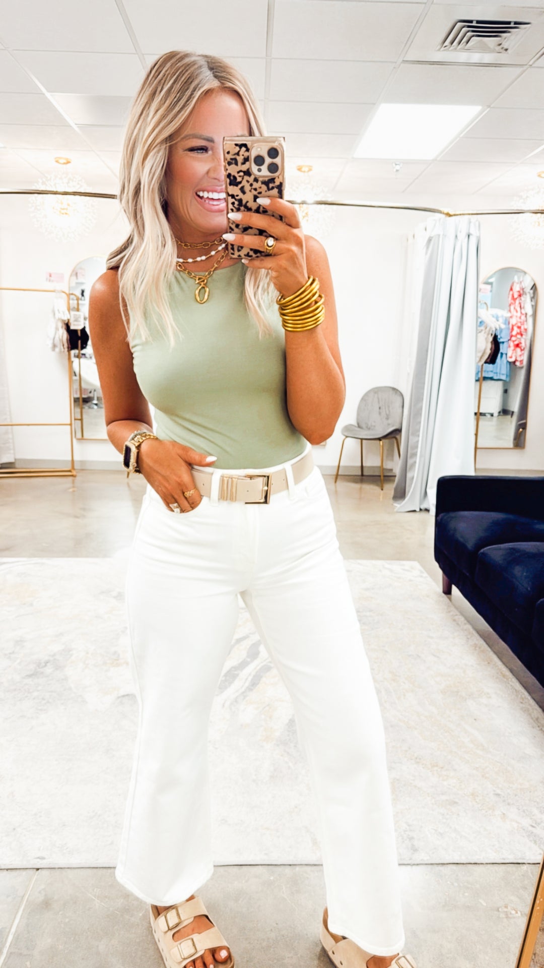 Blissful Boatneck Bodysuit-Olive