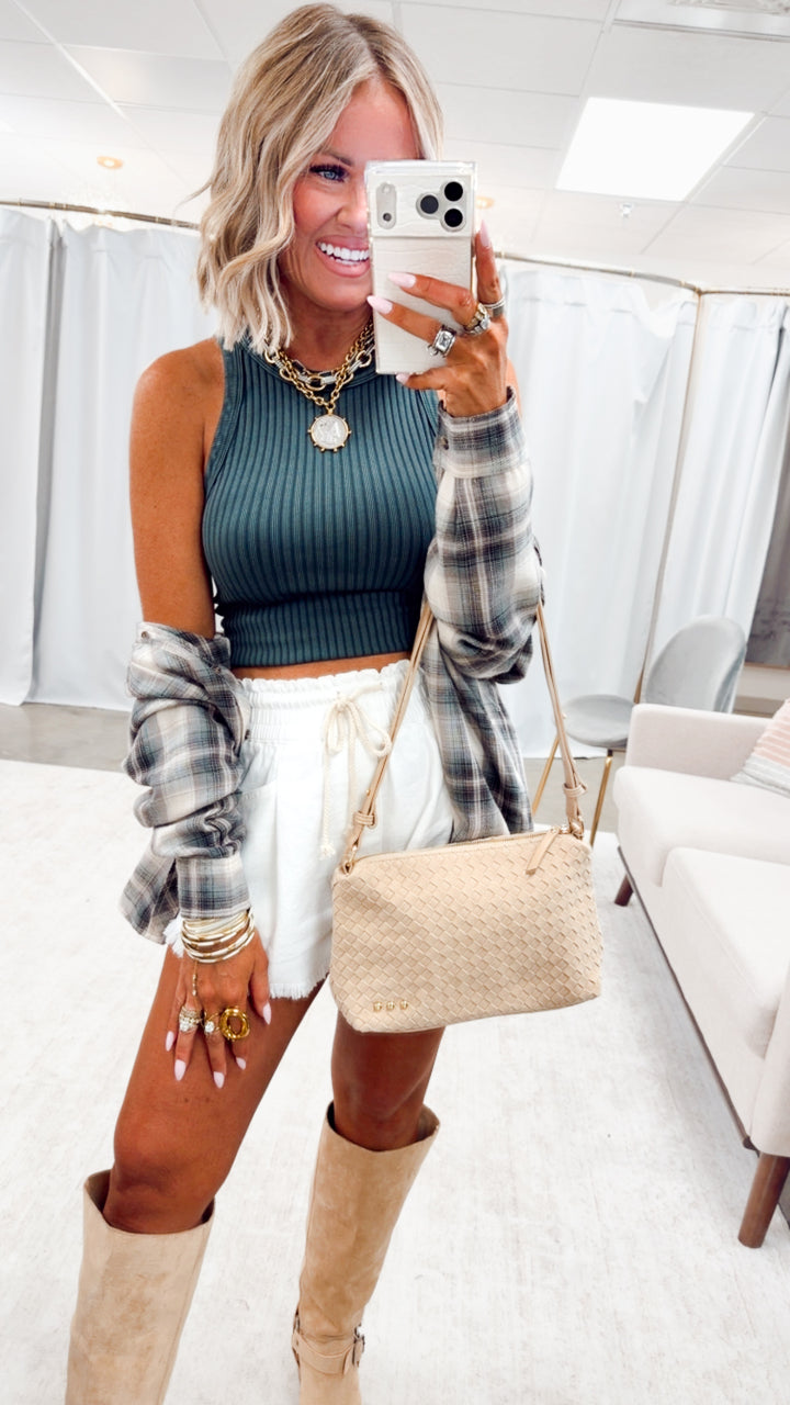 The Everyday Rib Tank-Vintage Pine Grove