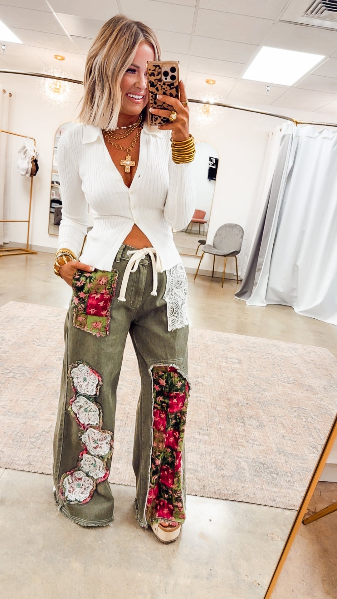Petal Patch Pants