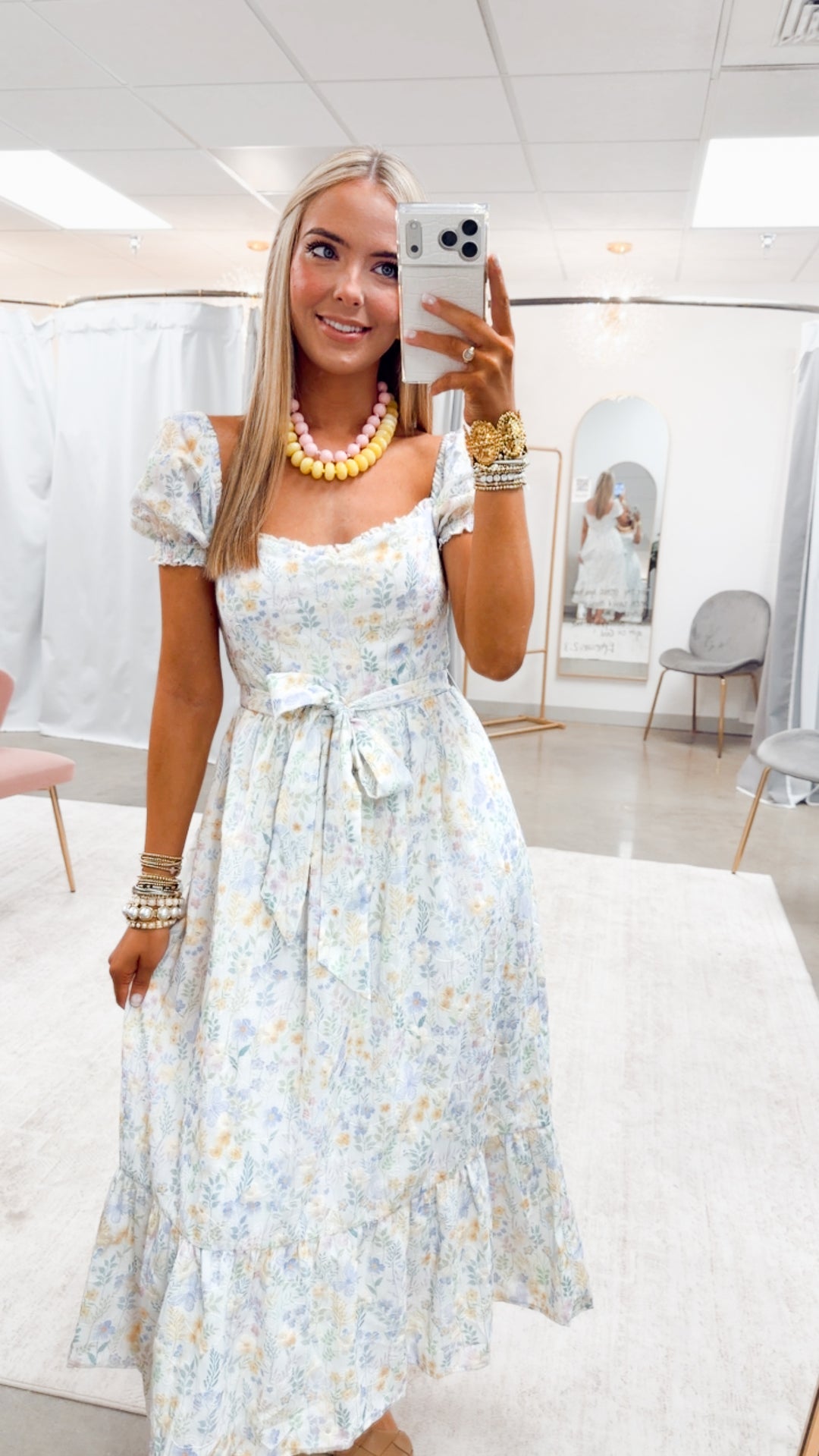The Lucy Meadow Midi Dress