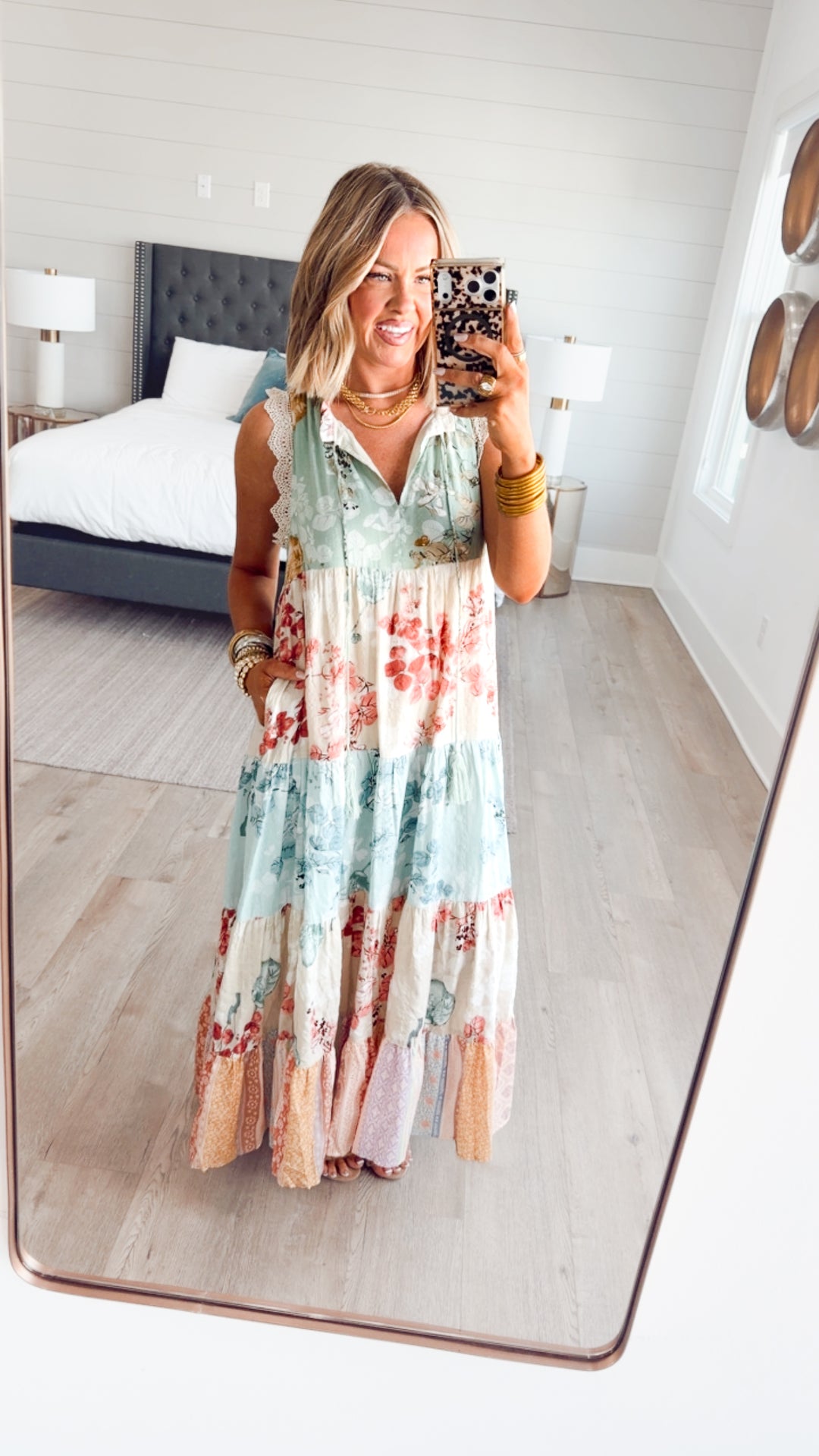 Patchwork Petal Dress