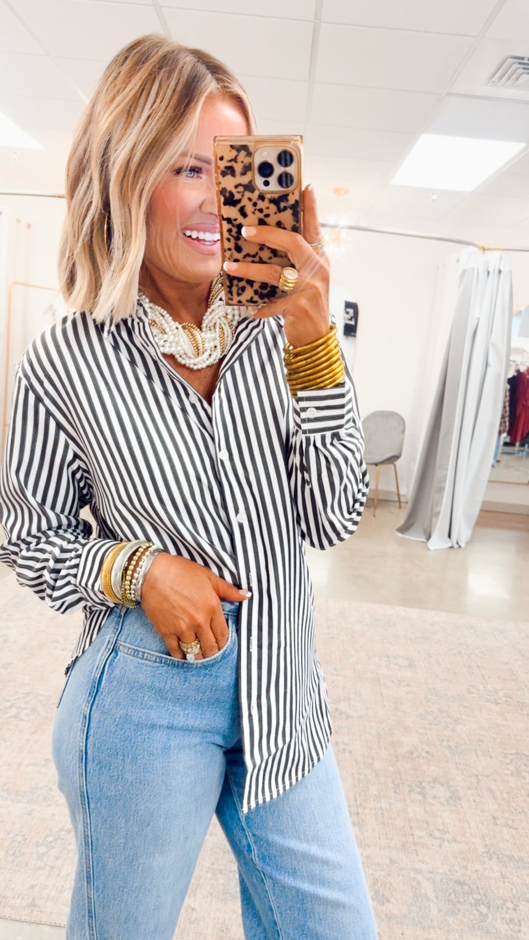 Gabby High Rise Baggy Straight Jean