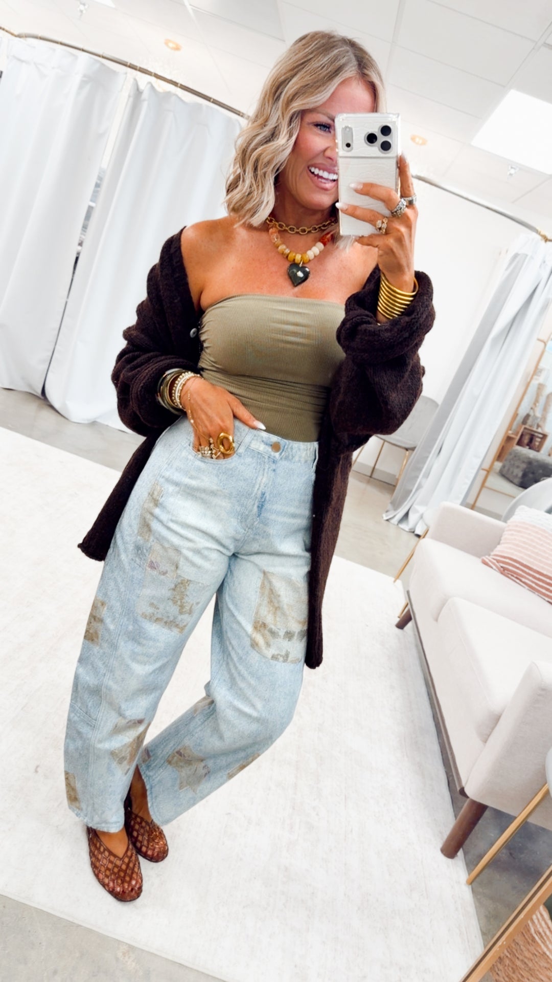 The Lola Ruched Tube Top-Dk Olive