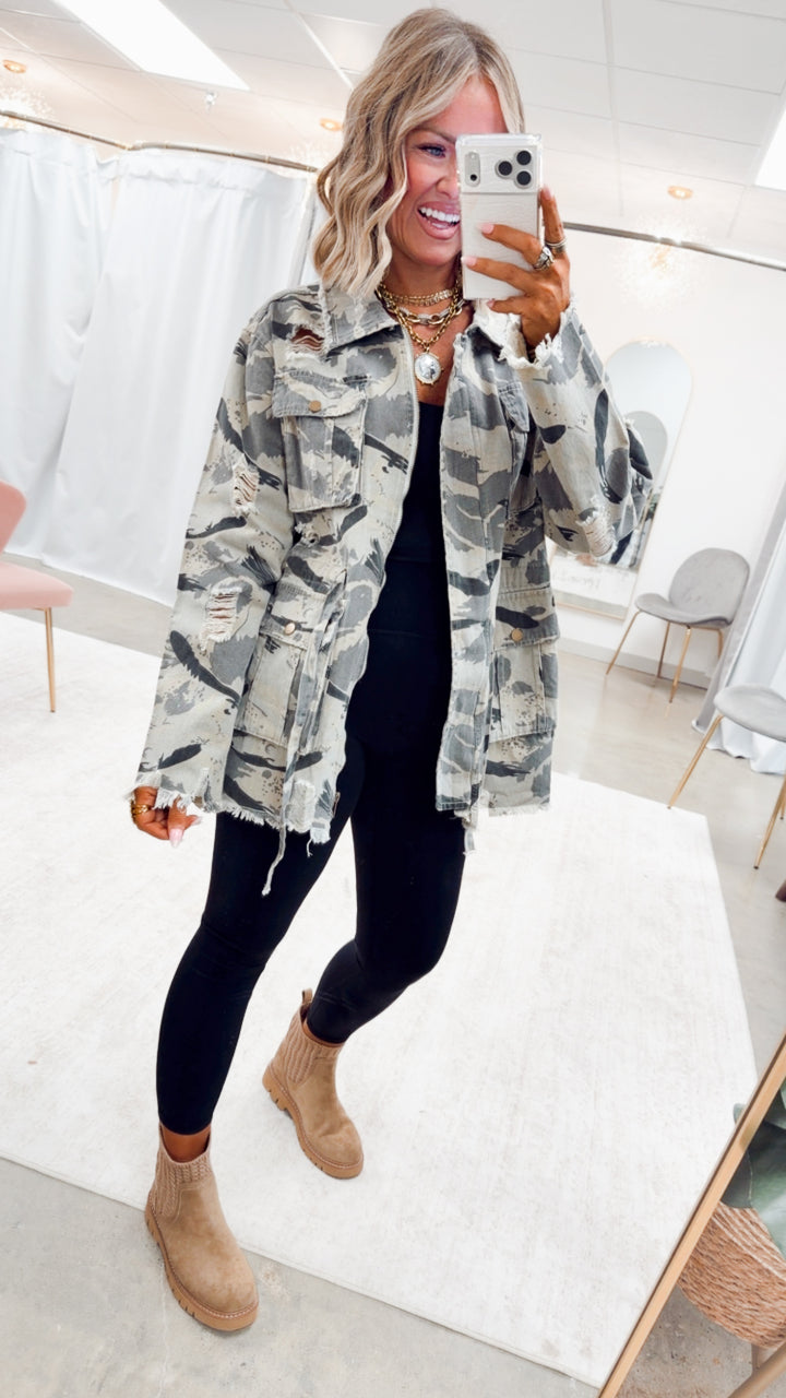 The Sweet Camo Twill Jacket